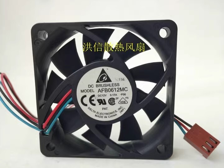 Delta 6015 AFB0612MC DC12V 0.17A 60*15MM 6CM 3-Pin CPU Cooling Fan
