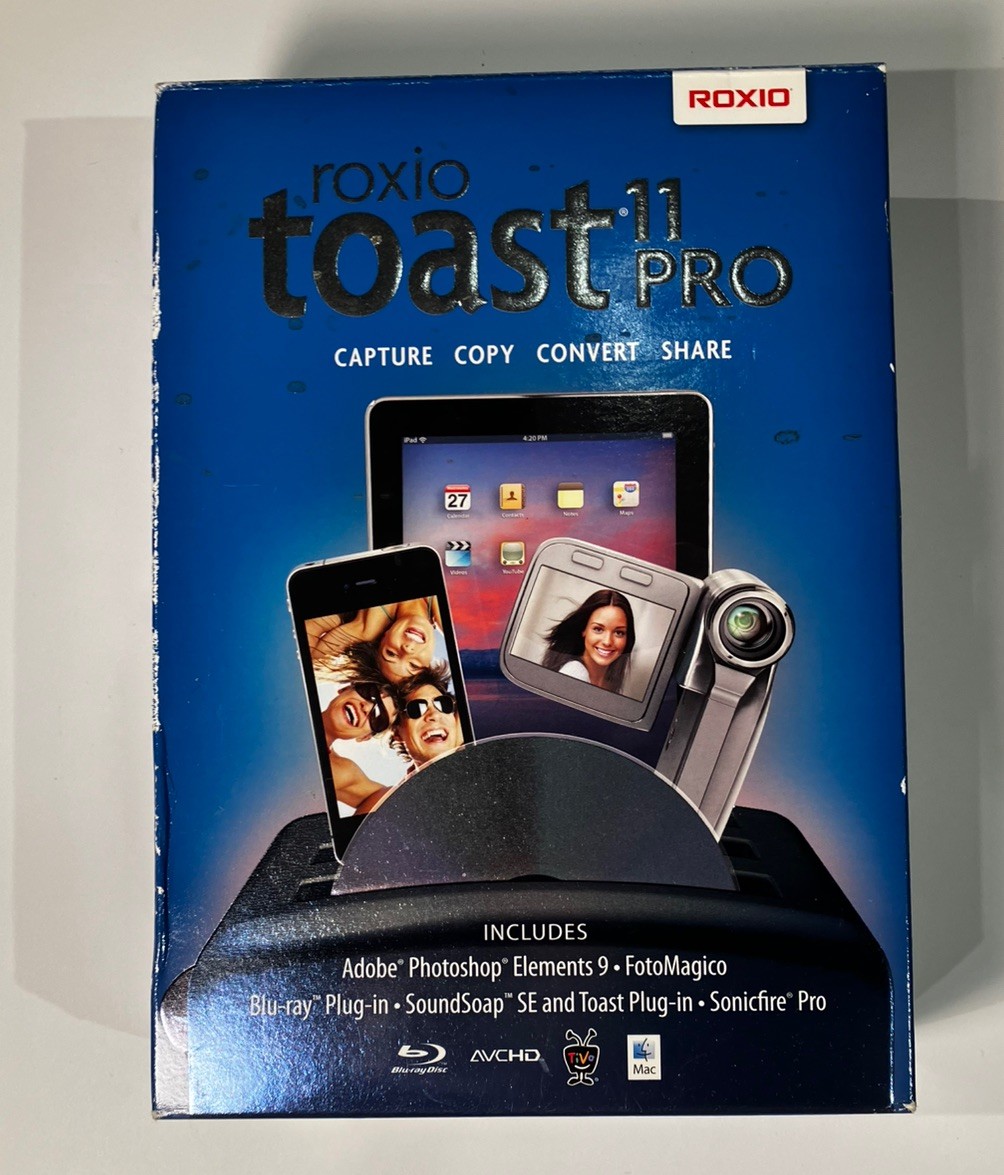 Roxio Toast 11 Pro Titanium Mac Software Digital Media Toolkit
