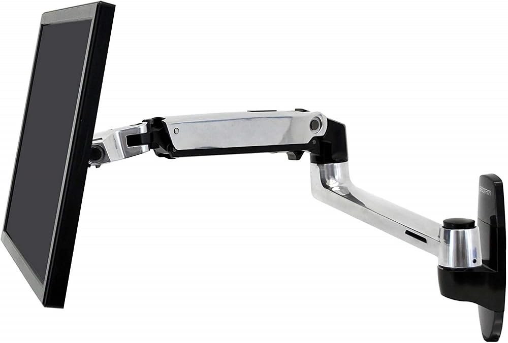 Ergotron 45-243-026 Lx Wall Mount LCD Arm, Polished Aluminum