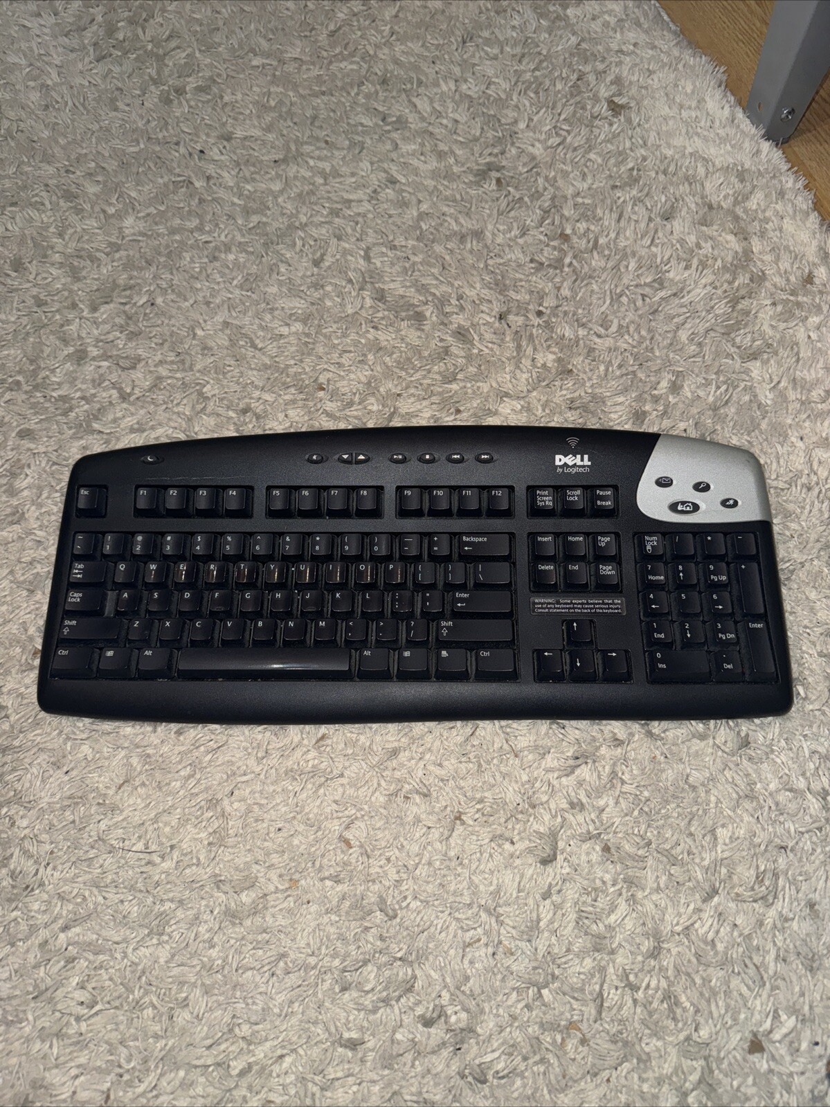 Dell By Logitech Cordless Itouch Keyboard Black Used