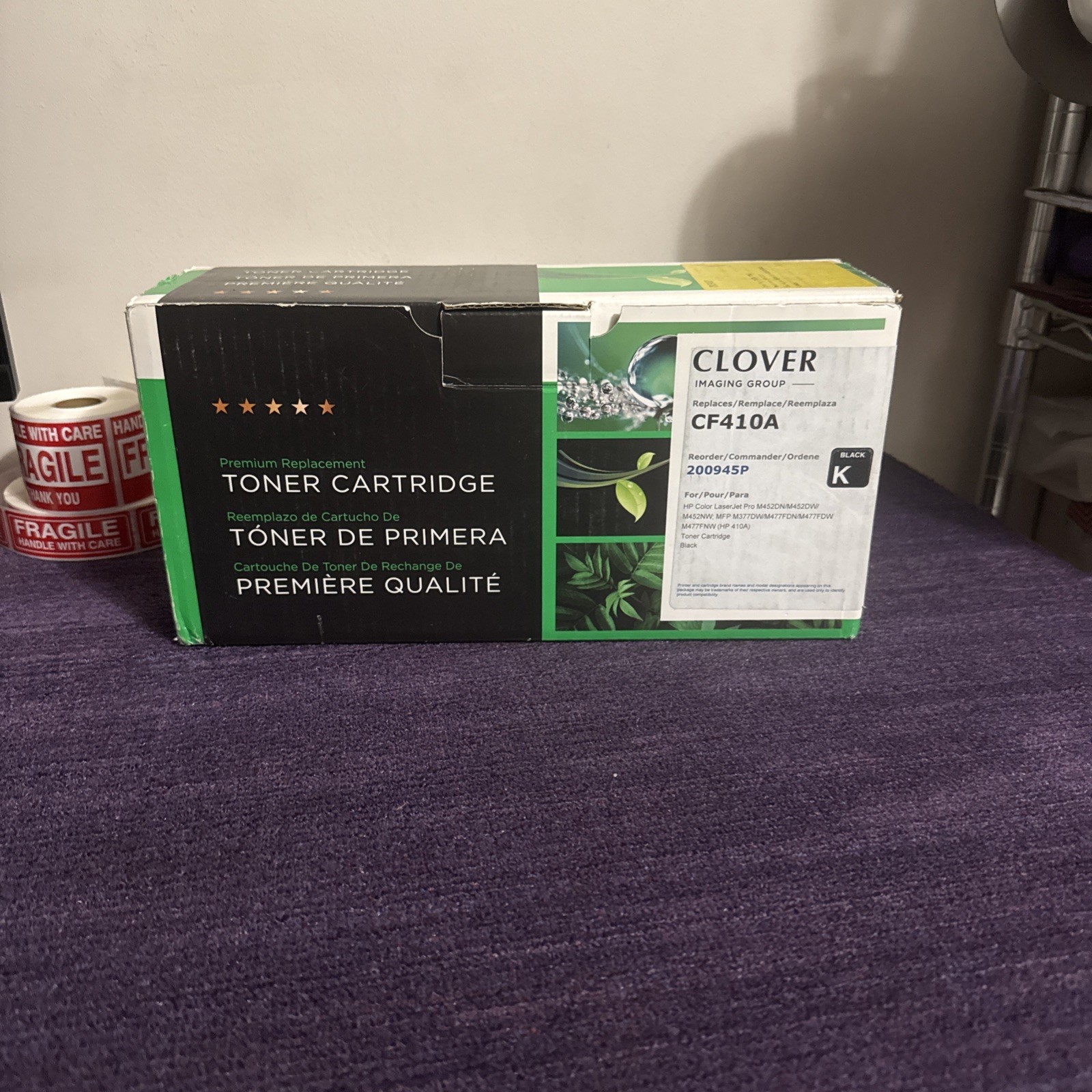 Clover Toner Cartridge Replacement ￼CF410A /200945P New Sealed Package