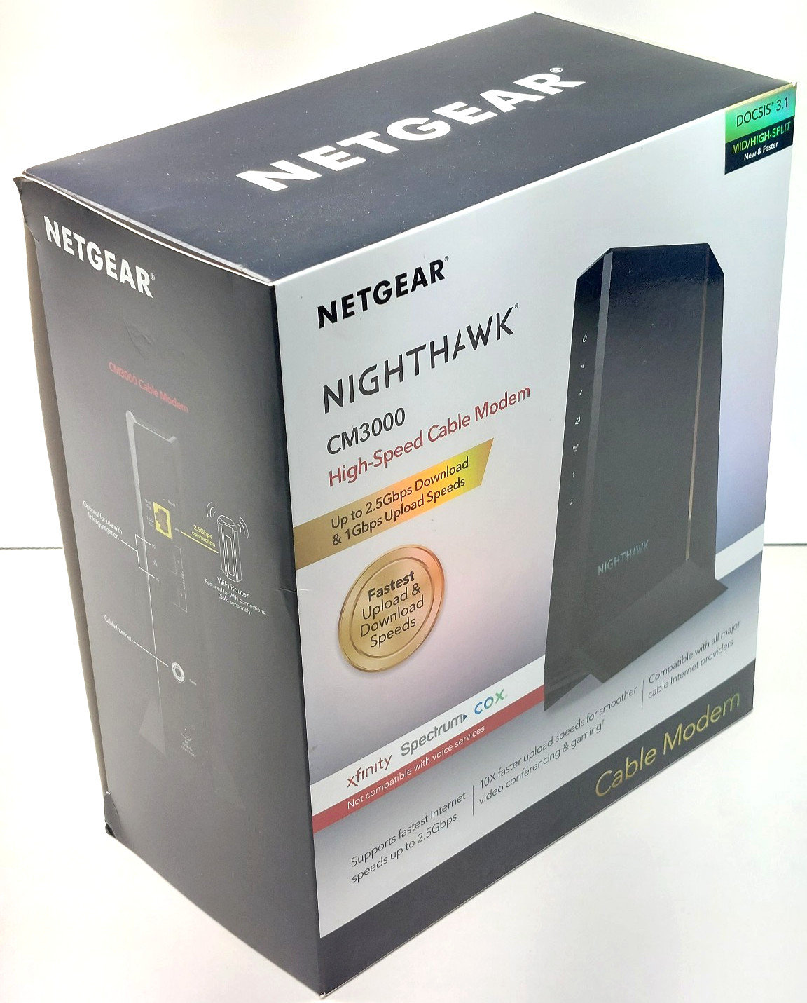 Netgear Nighthawk CM3000 High-Speed Cable Modem DOCSIS 3.1 606449157185