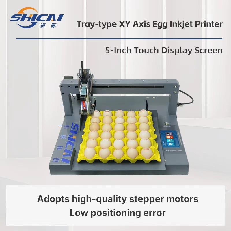Automatic Tray Egg Inkjet Printer for Printing Product Code on Poultry Eggs