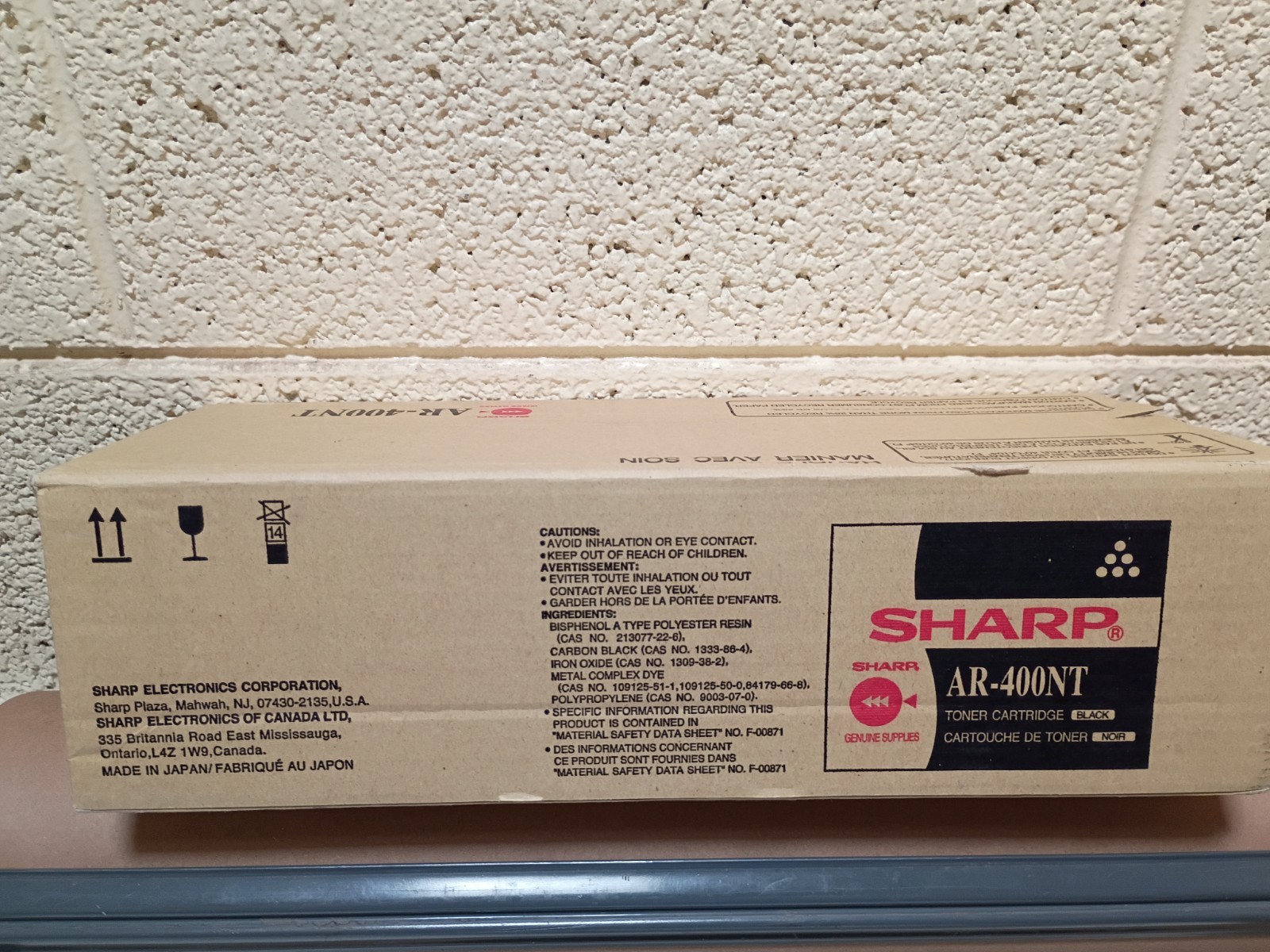 SHARP AR-400NT AR400NT Black Toner Cartridge Genuine   NEW