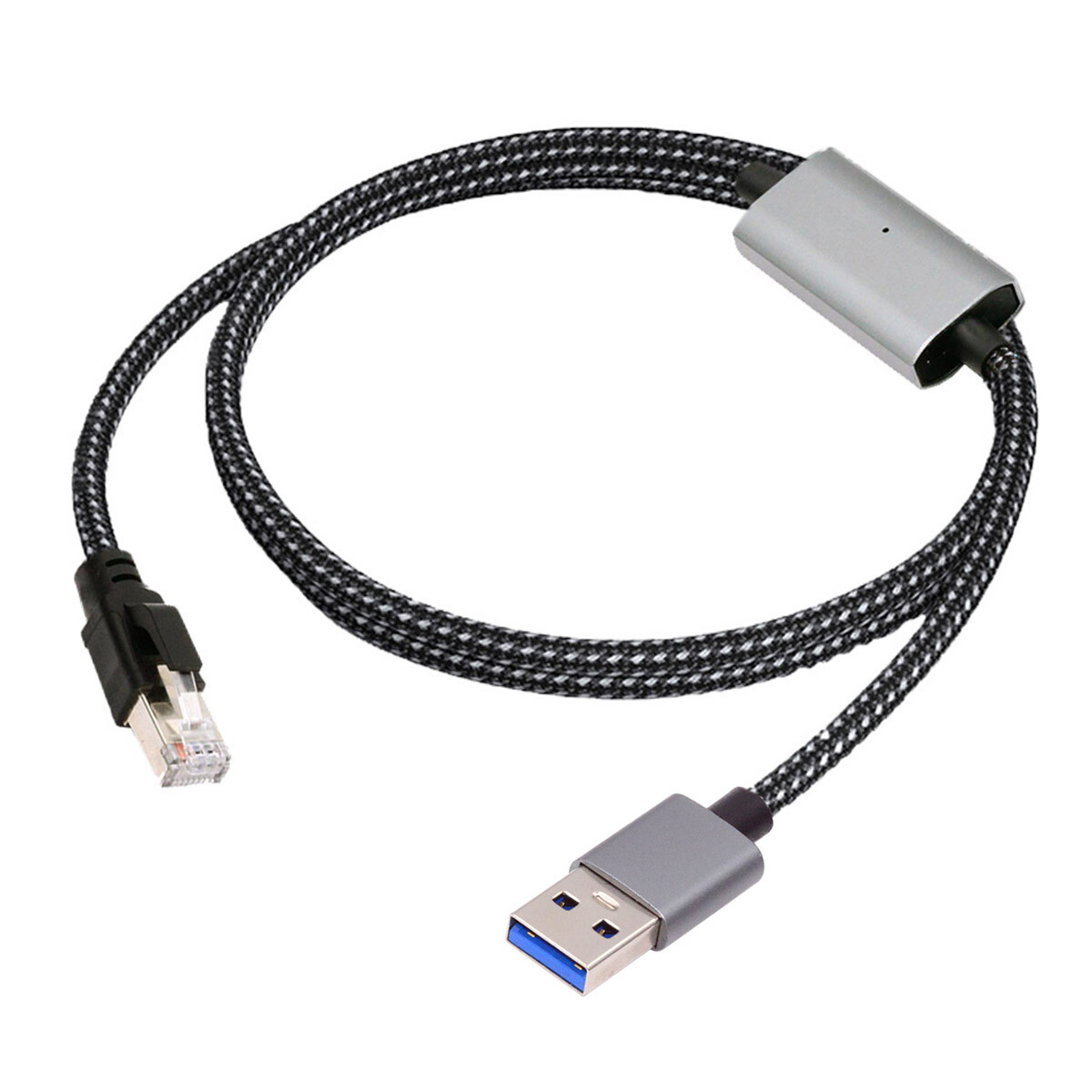 Cablecy USB-C to Ethernet Cable USB Type-C to RJ45 Male Cord Directly Connected