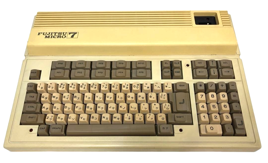 Junk FUJITSU MICRO 7 Vintage Personal Computer Retro PC AC100V Made In Japan