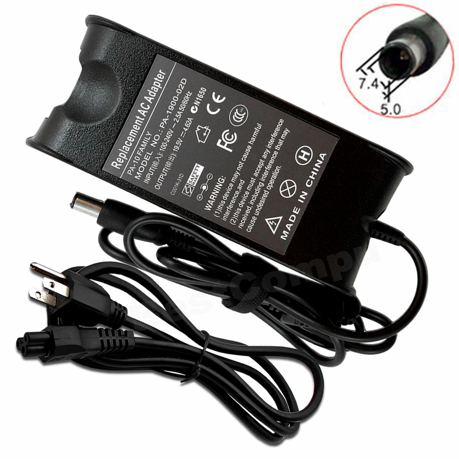 For Dell Vostro 330 W02C001 All-in-One 90W Charger AC Adapter Power Supply Cord