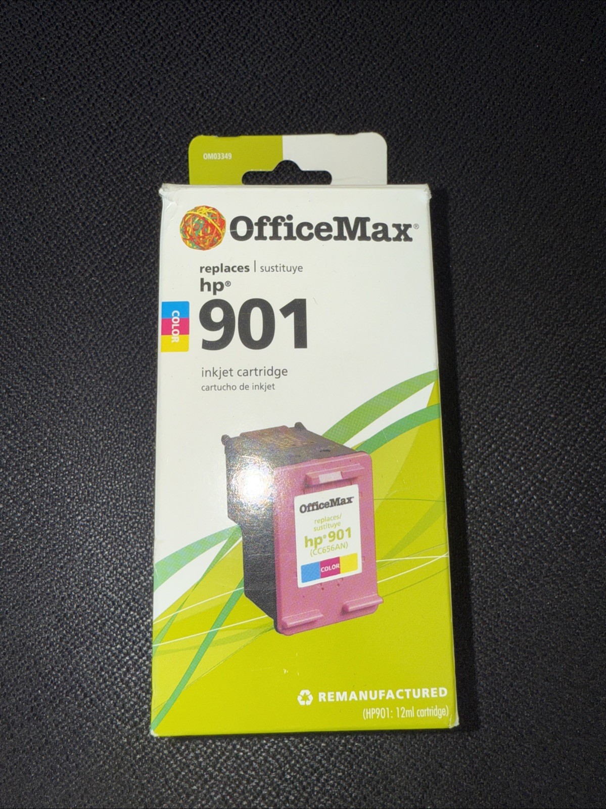 Office Max Compatible HP 901 Ink Cartridge Tri-Color CC656AN NIB — Expired
