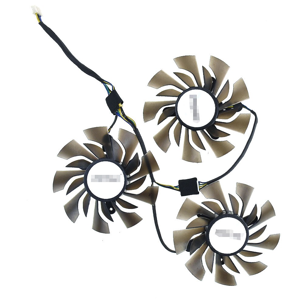 3pcs/set Cooler Fan GTX970-4GD5 GTX1070 for ZOTAC GTX1060-6GD5 83mm 4pin VGA