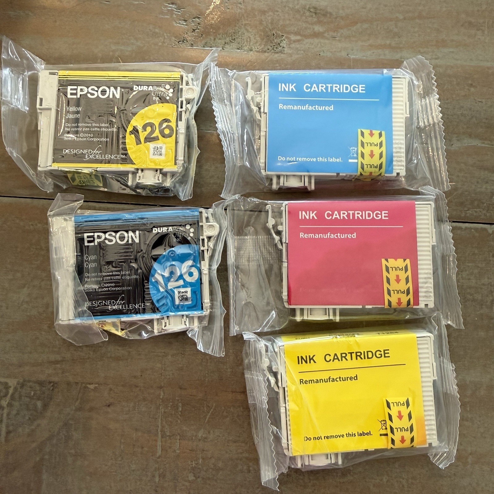 Epson 126 New Ink Cartridges With New Ink That Fits 126 Epson