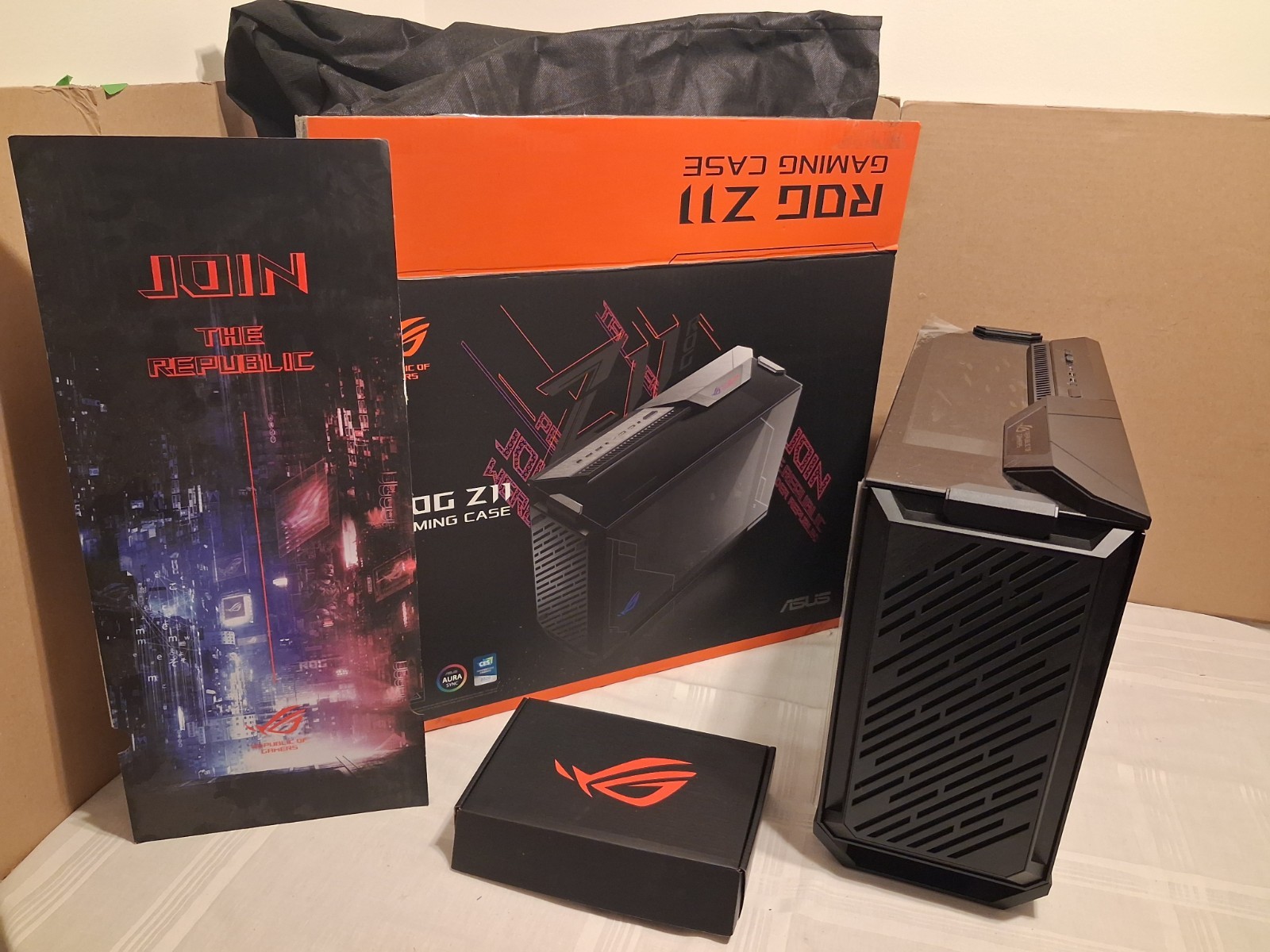 ASUS ROG Z11 Mini-ITX Gaming Case Black with Patented 11 Degree Tilt Design
