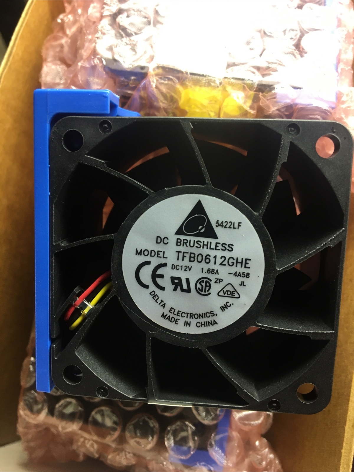 NEW Intel SR2400 / Gateway 9515 60x38mm Fan, Quick Swap, TFB0612GHE-4A58