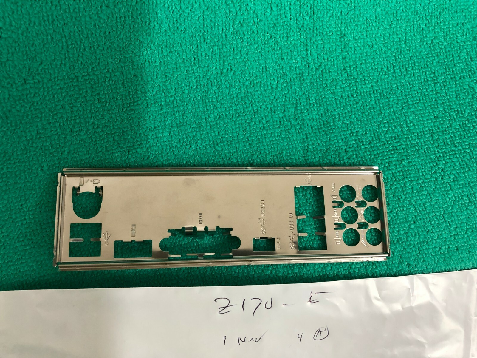 ASUS IO SHIELD for ASUS Z170E  , Z170-E , ORIGINAL ONE - CLASS-A , METAL 