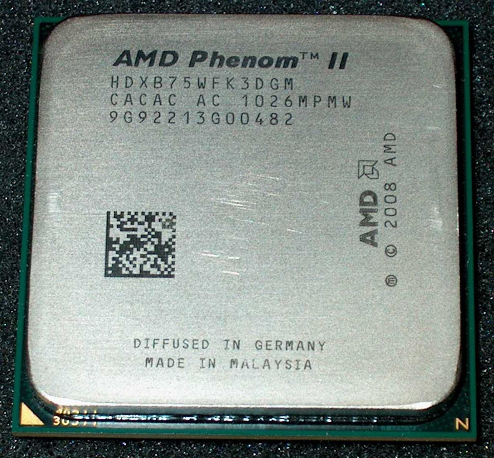 AMD Phenom II X 3  3.0 GHz B75 Triple-Core Processor, HDXB75WFK3DGM, AM2+/ AM3