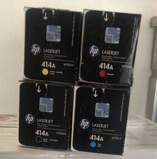 HP 414A W2020A W2021A W2022A W2023A CMYK 4 Pack Toner Cartridge Set