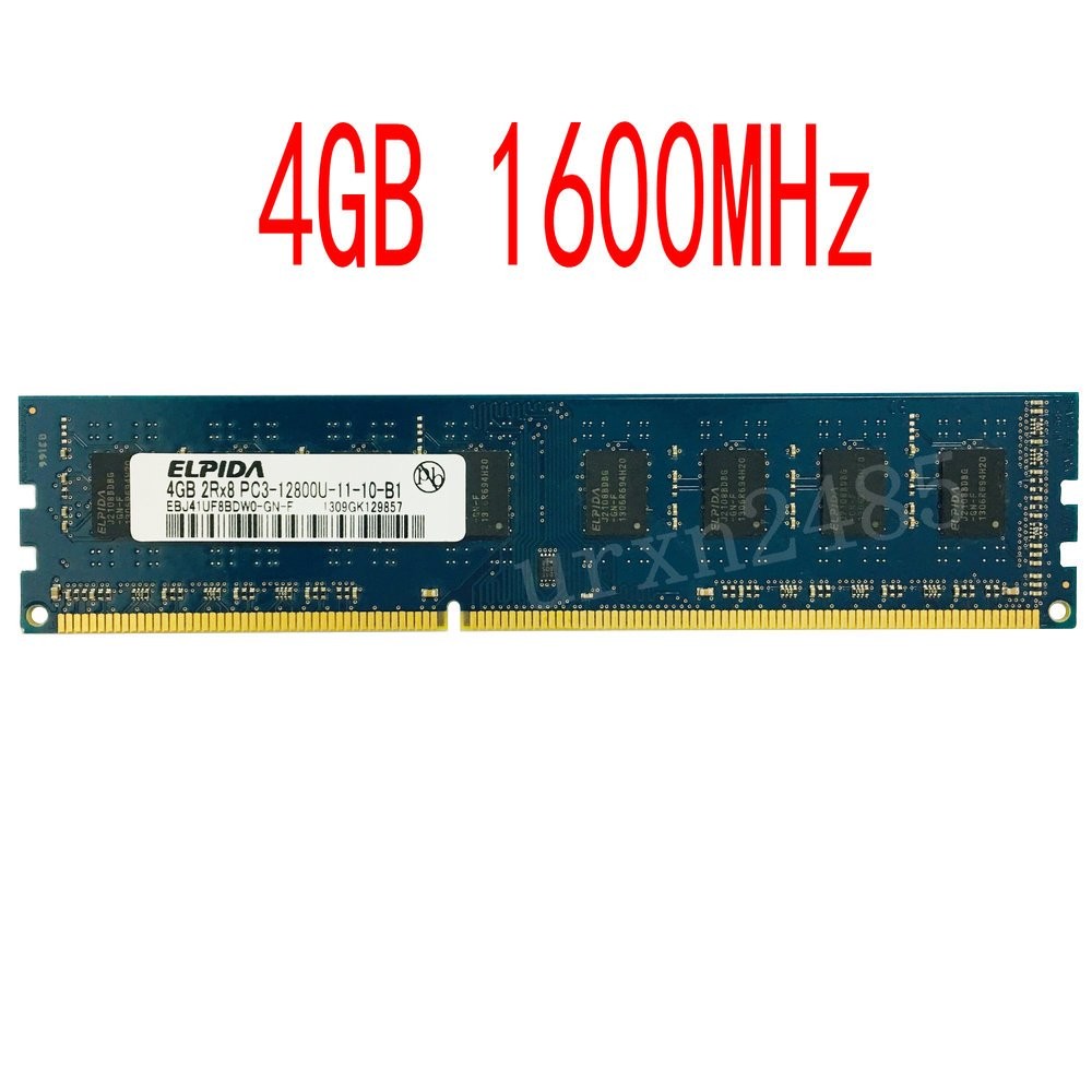 4GB PC3-12800U DDR3 1600MHz 240Pin DIMM Non-ECC RAM Intel CPU Memory For ELPIDA