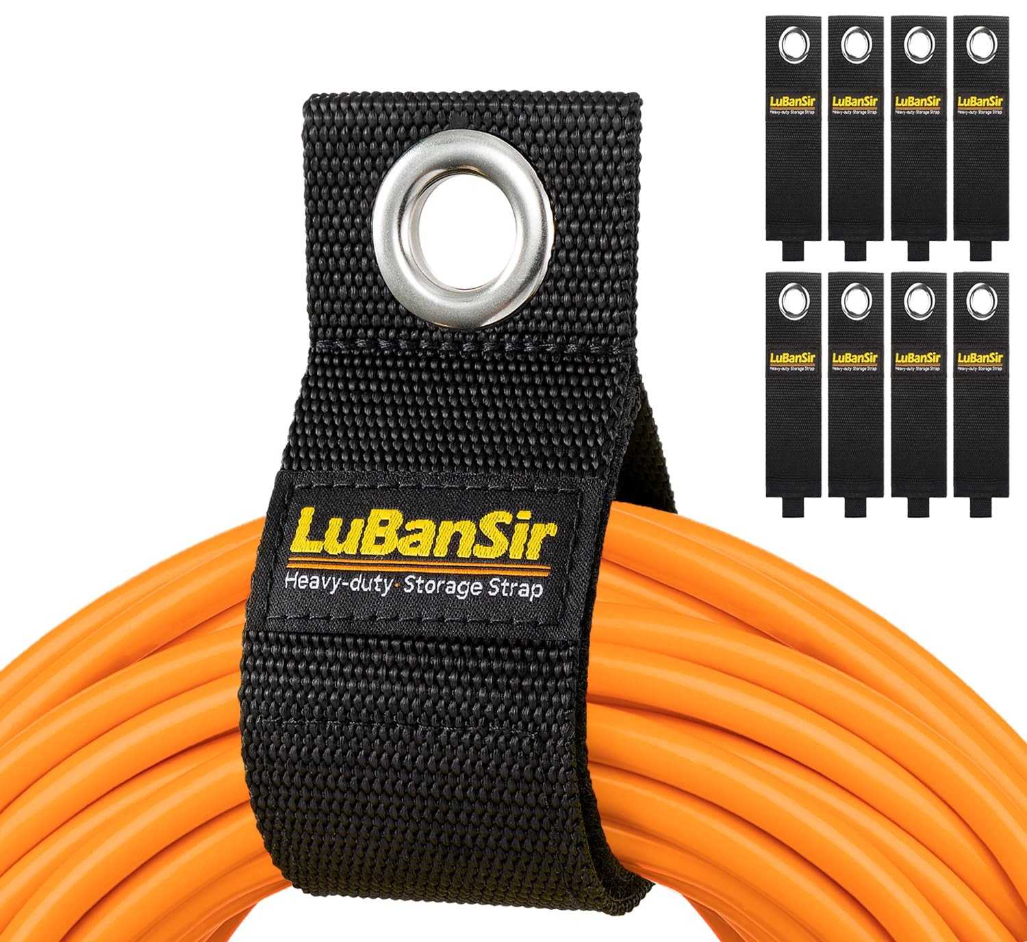 9 Pack Extension Cord Holder, 17-Inch for Garage Organization