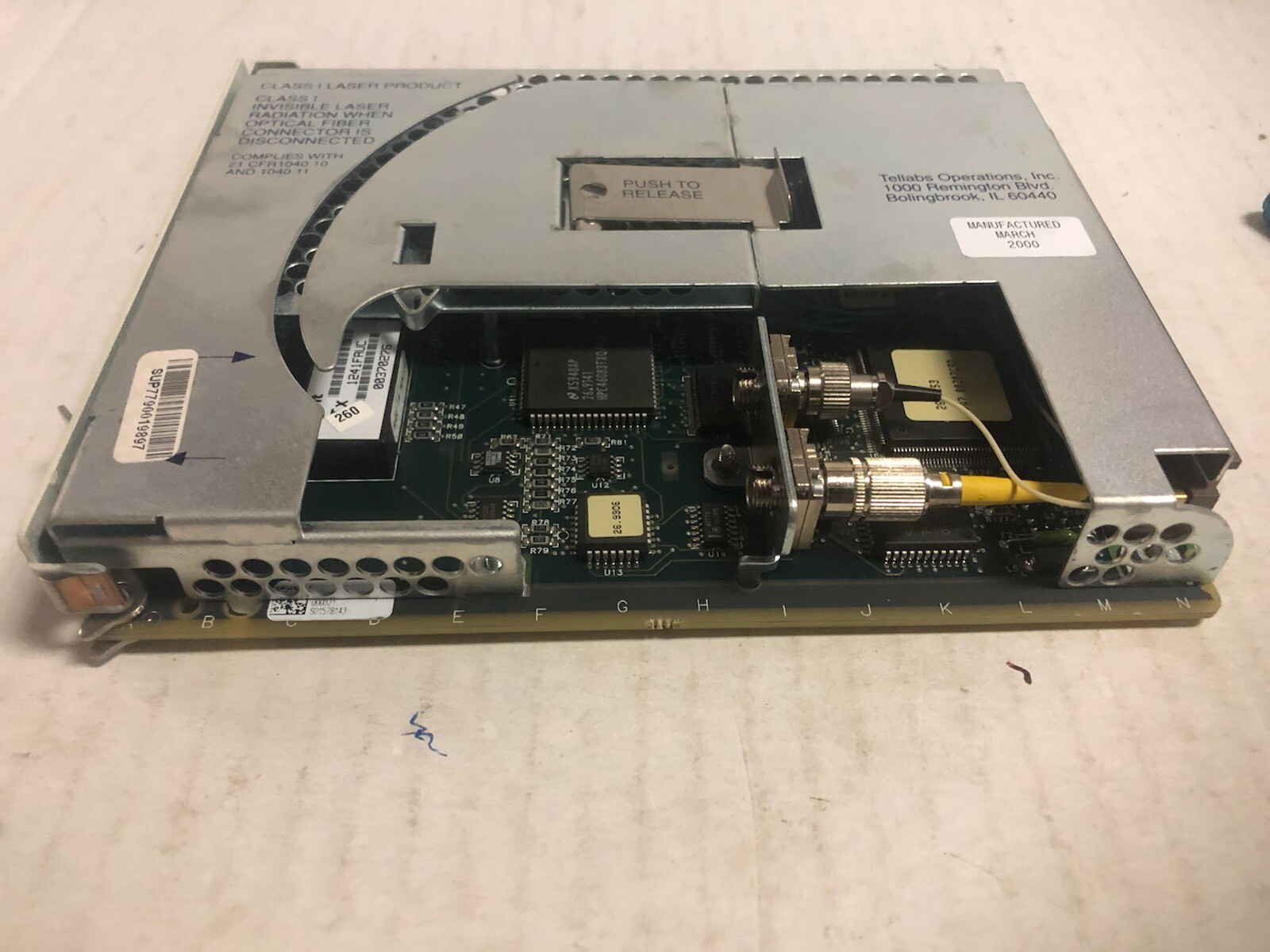 TELLABS 81.5542A-FC-REV-H, SNCPVZHFAF, TITAN-OC OPT PT SH RCH
