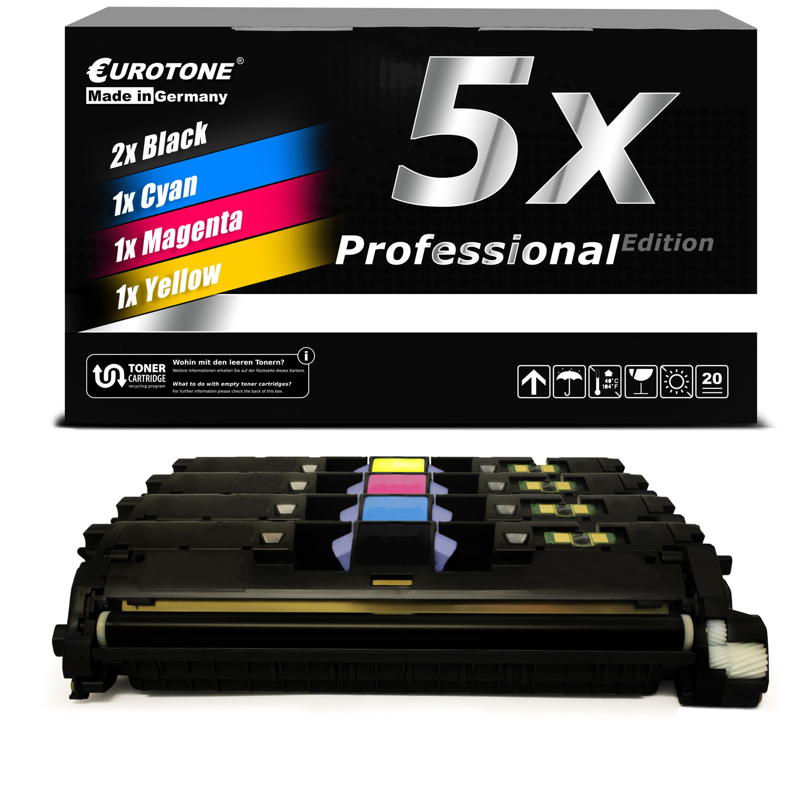 5X Eurotone PRO Toner For HP Color LaserJet 2550-N