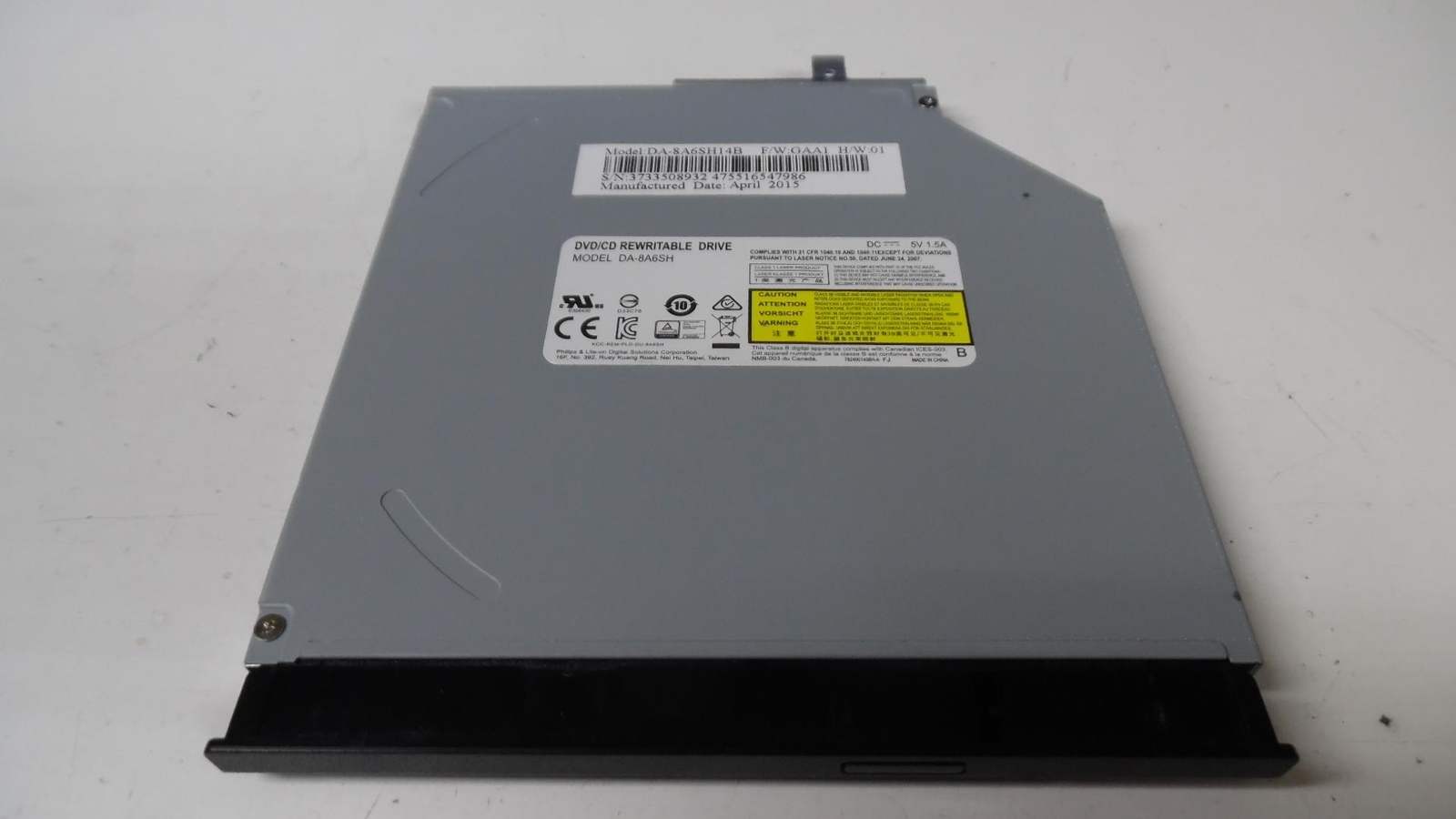 Genuine Asus X533M - DVD/CD-RW Burner Drive - DS-8A6SH * 840689-001