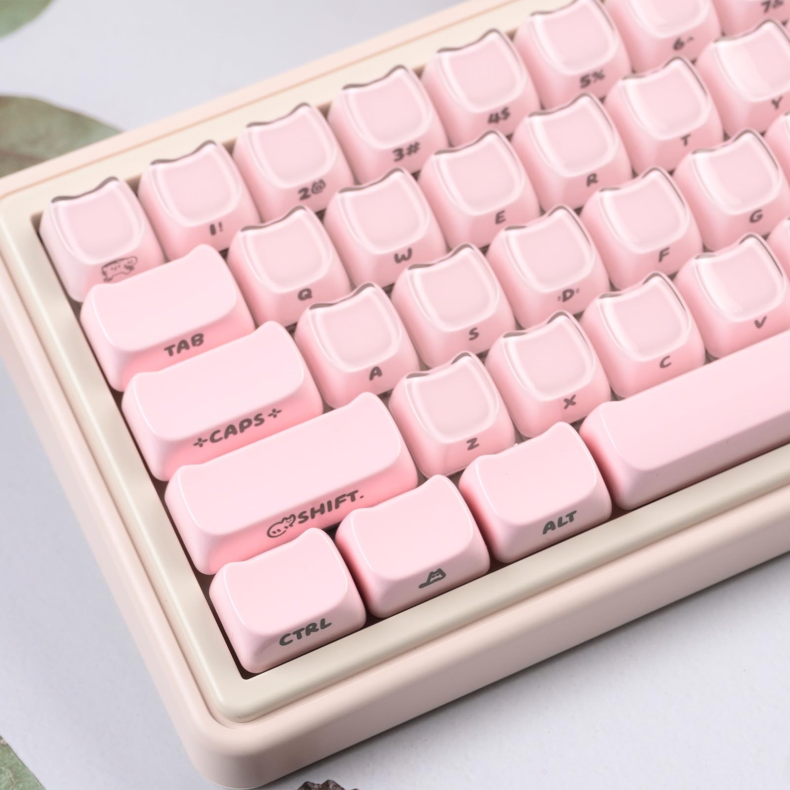 Crystal Jelly Cat Translucent 119 Keys White Fits 61/68/84/87/98/100 Cherry