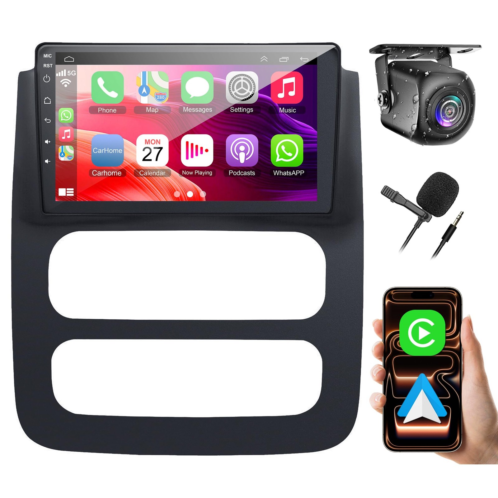 8-core 4G+64G Car Radio for Dodge RAM 1500/2500/3500 2002 2003 2004 2005, 9 I...