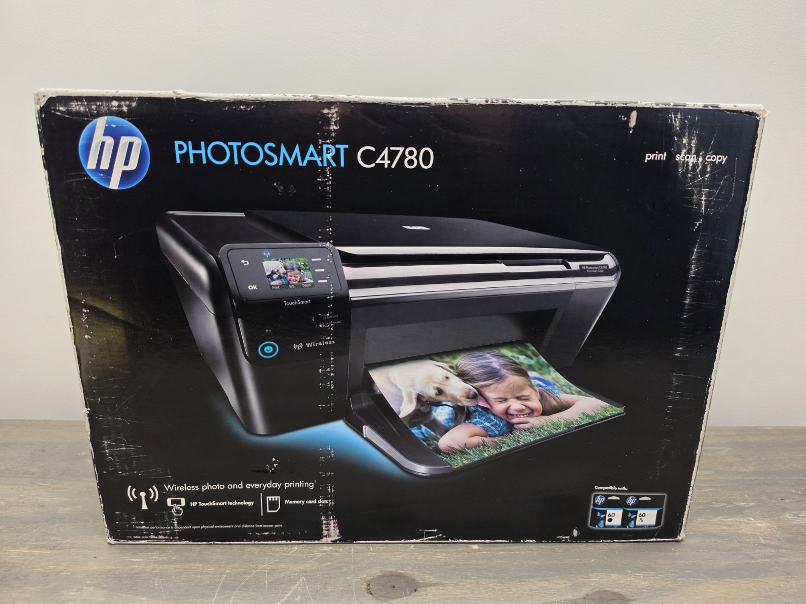 HP Photosmart C4780 All-In-One Wireless InkJet Printer Brand New Open Box