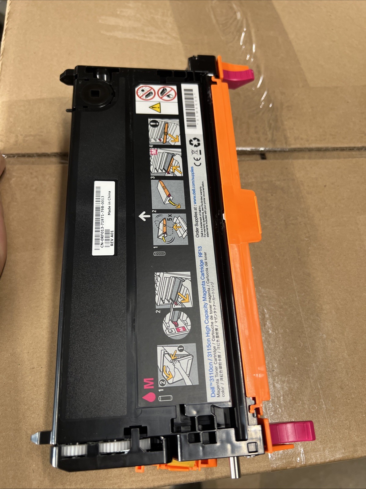 Genuine Dell 3110CN 3115CN Print Cartridge High Capacity Magenta Toner RF013