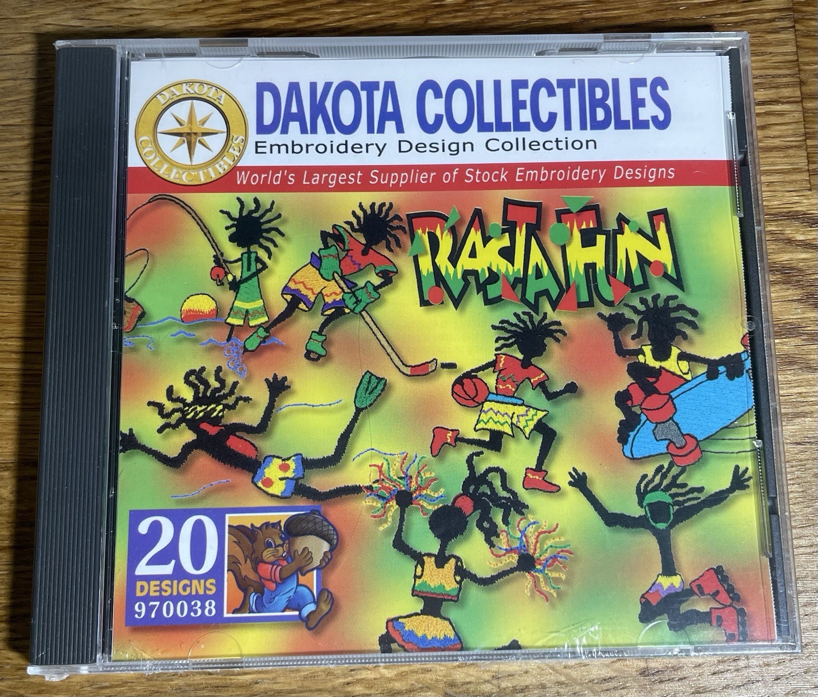 Vintage Dakota Collectibles Rasta Fun Embroidery 20 Designs CD 970038