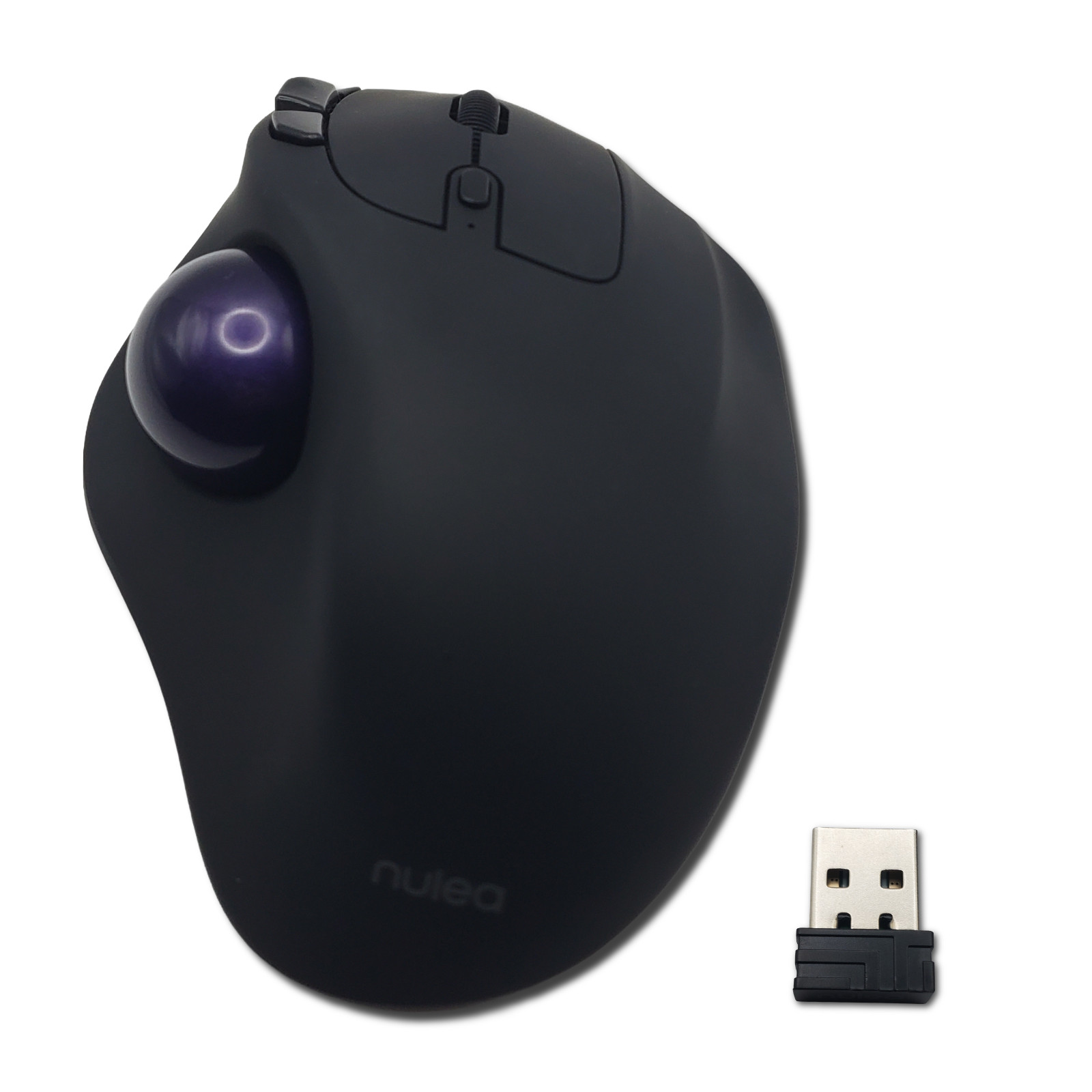 Nulea M511 Wireless Trackball Mouse, Rechargeable Ergonomic Thumb-Control Mouse