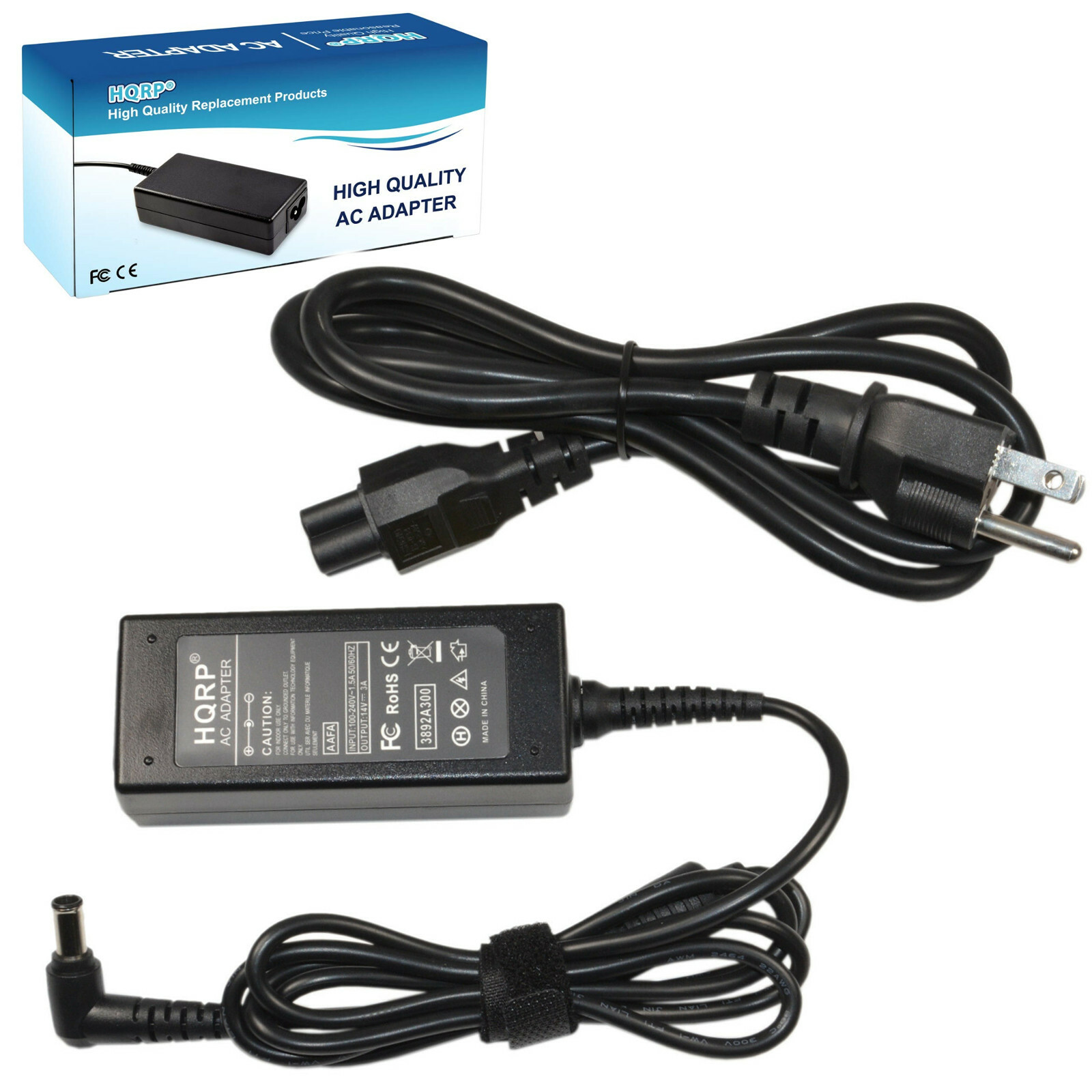 HQRP AC Power Adapter for Samsung SyncMaster 170mp 173B 192mp BX2331 S20A350B