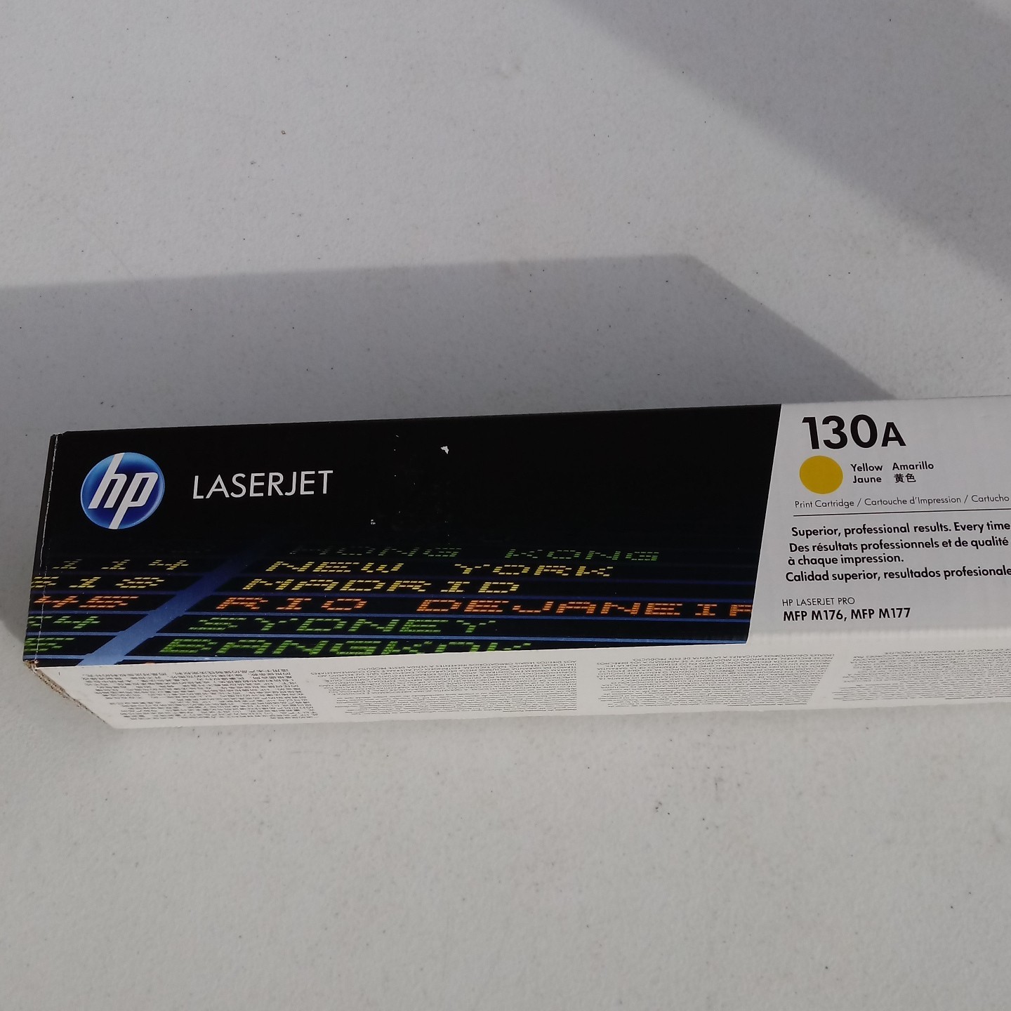 Genuine HP 130A CF352A Yellow Toner Cartridge Laserjet Pro MFP M176 M177. NEW