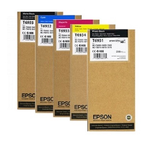 5 Genuine Ink Epson SureColor SC-T3000 SC-T5000 SC-T7000 / T6931 -T6935