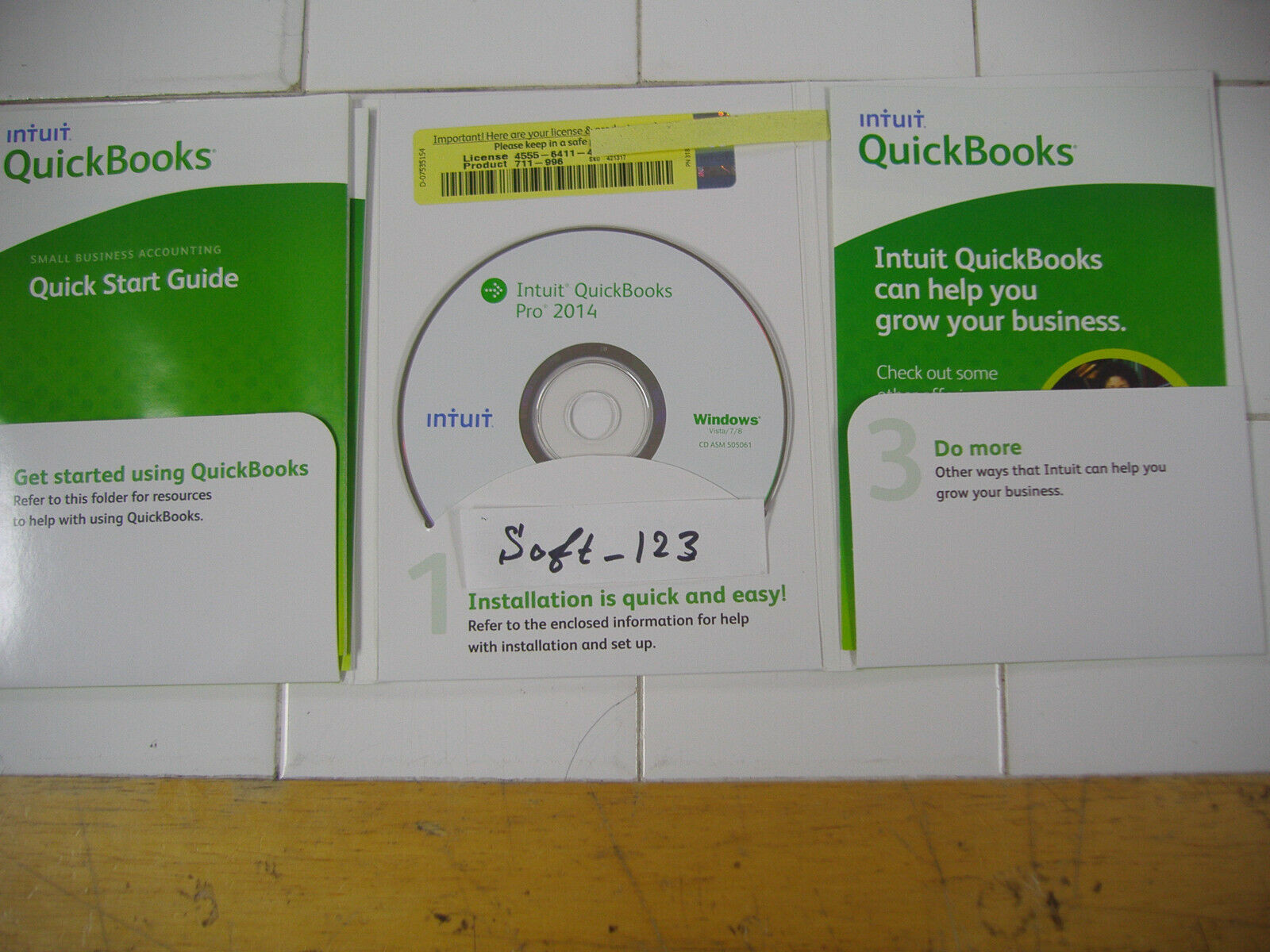 INTUIT QUICKBOOKS PRO 2014 FOR WINDOWS FULL RETAIL FOR USA =LIFETIME LICENSE=