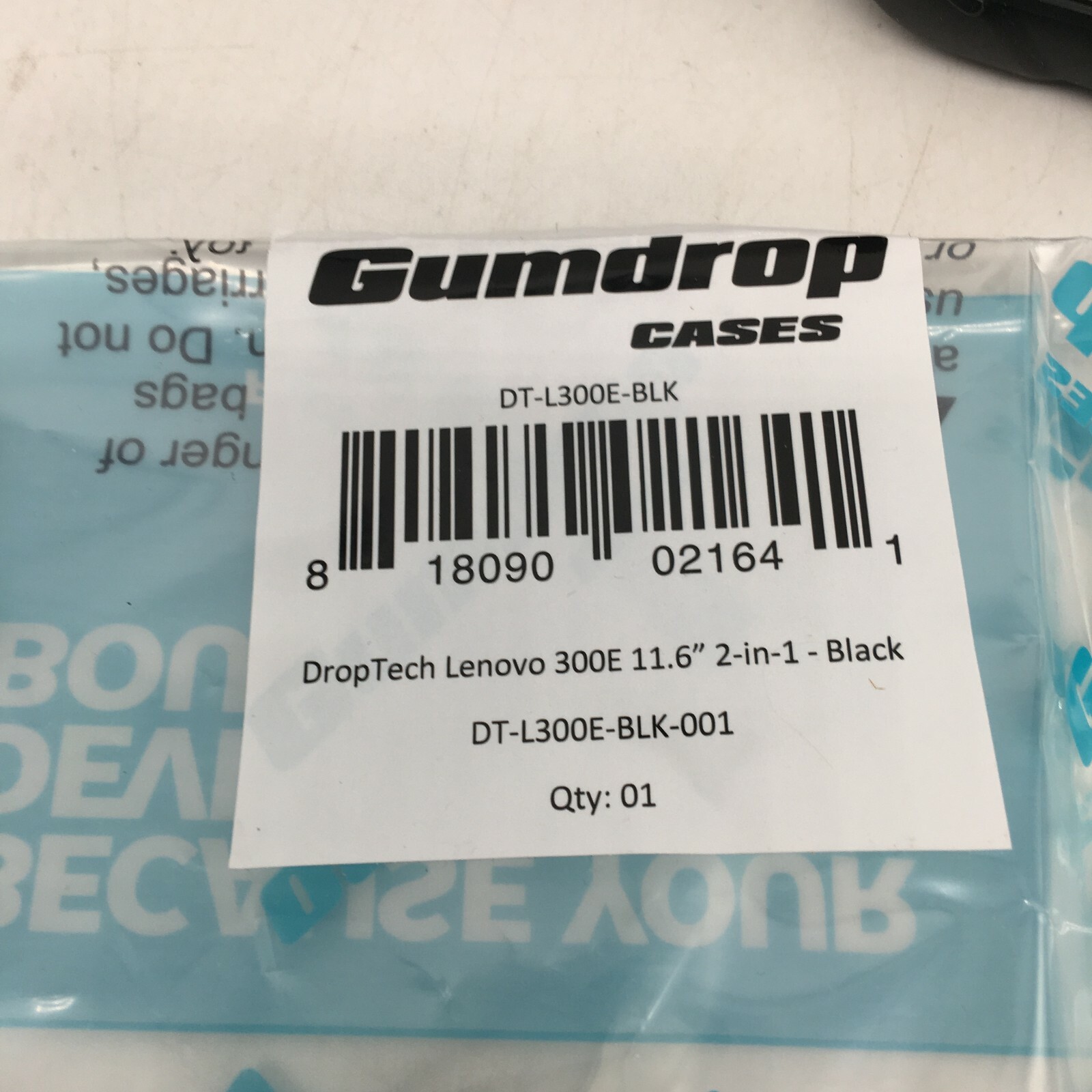 Gumdrop Droptech Lenovo Black Convertible PC Laptop Cases Size 11.6 Inch