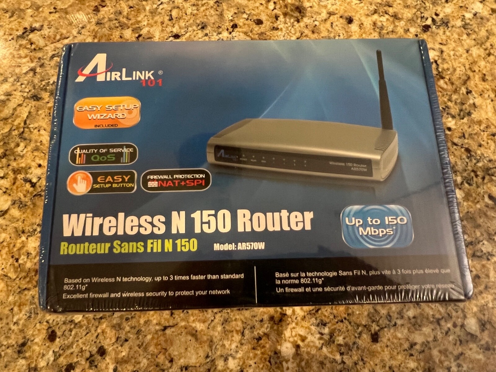 Wireless N 150 Home Router AirLink 101 AR570W 150Mbps NOS SEALED BOX