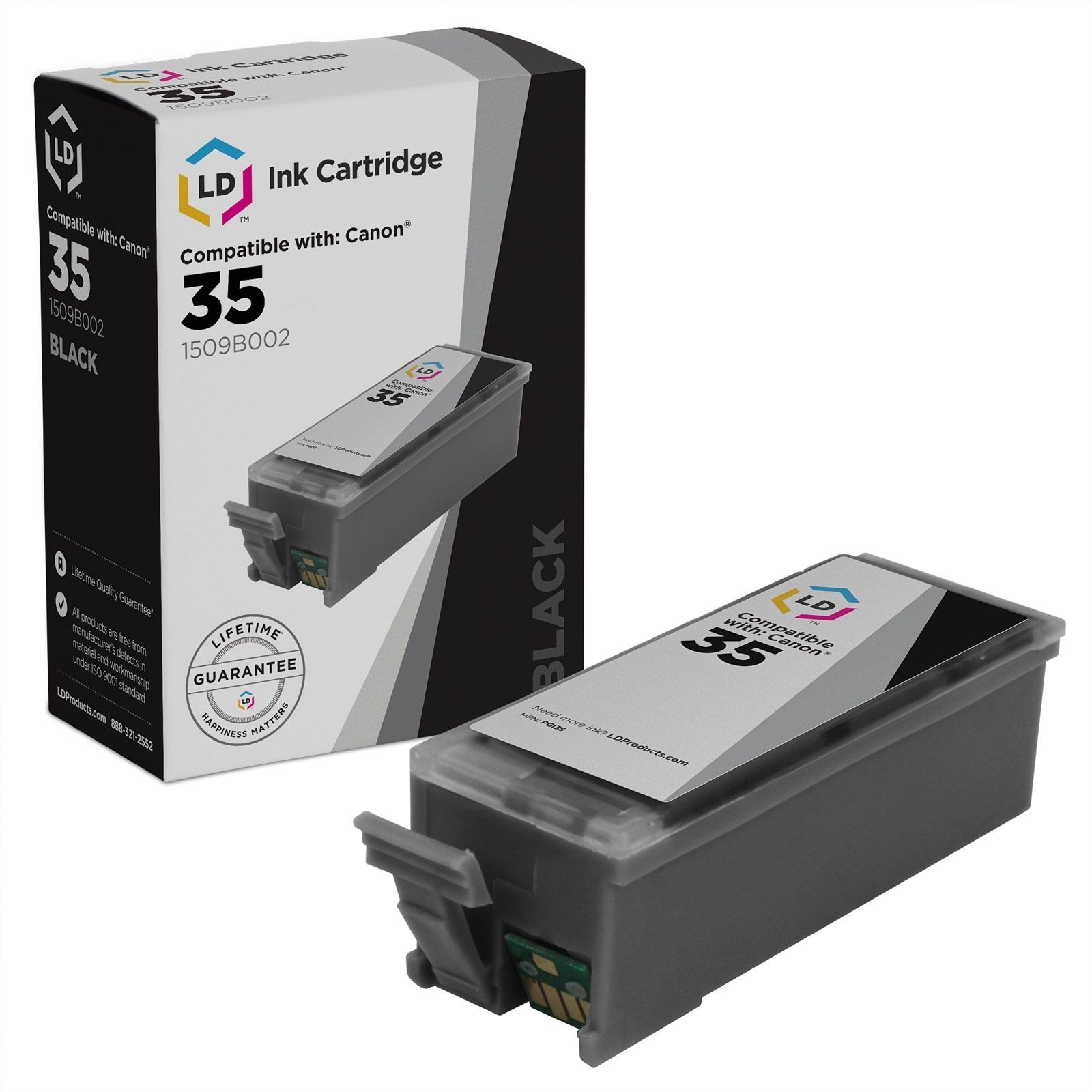 LD 1509B002 PGI-35 Black Inkjet Cartridge for Canon PGI-35BK PIXMA iP100 iP110