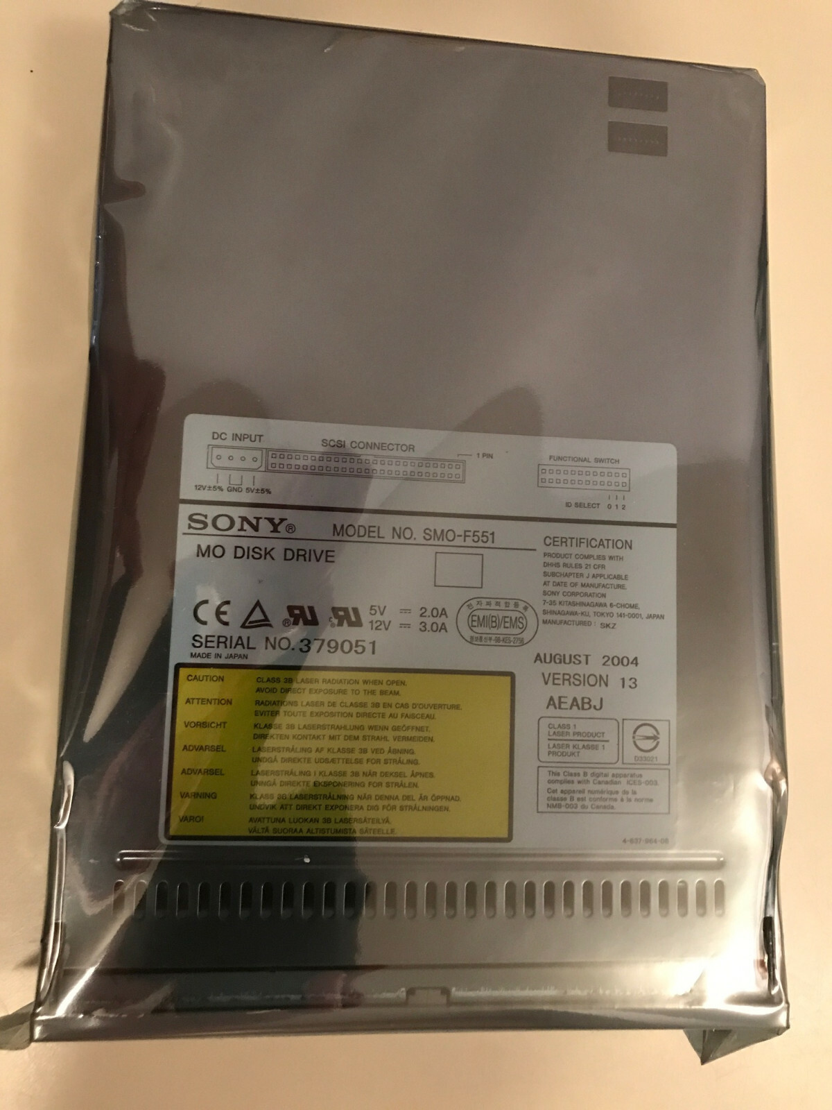 SONY SMO-F551 Internal Optical Drive 5.2GB