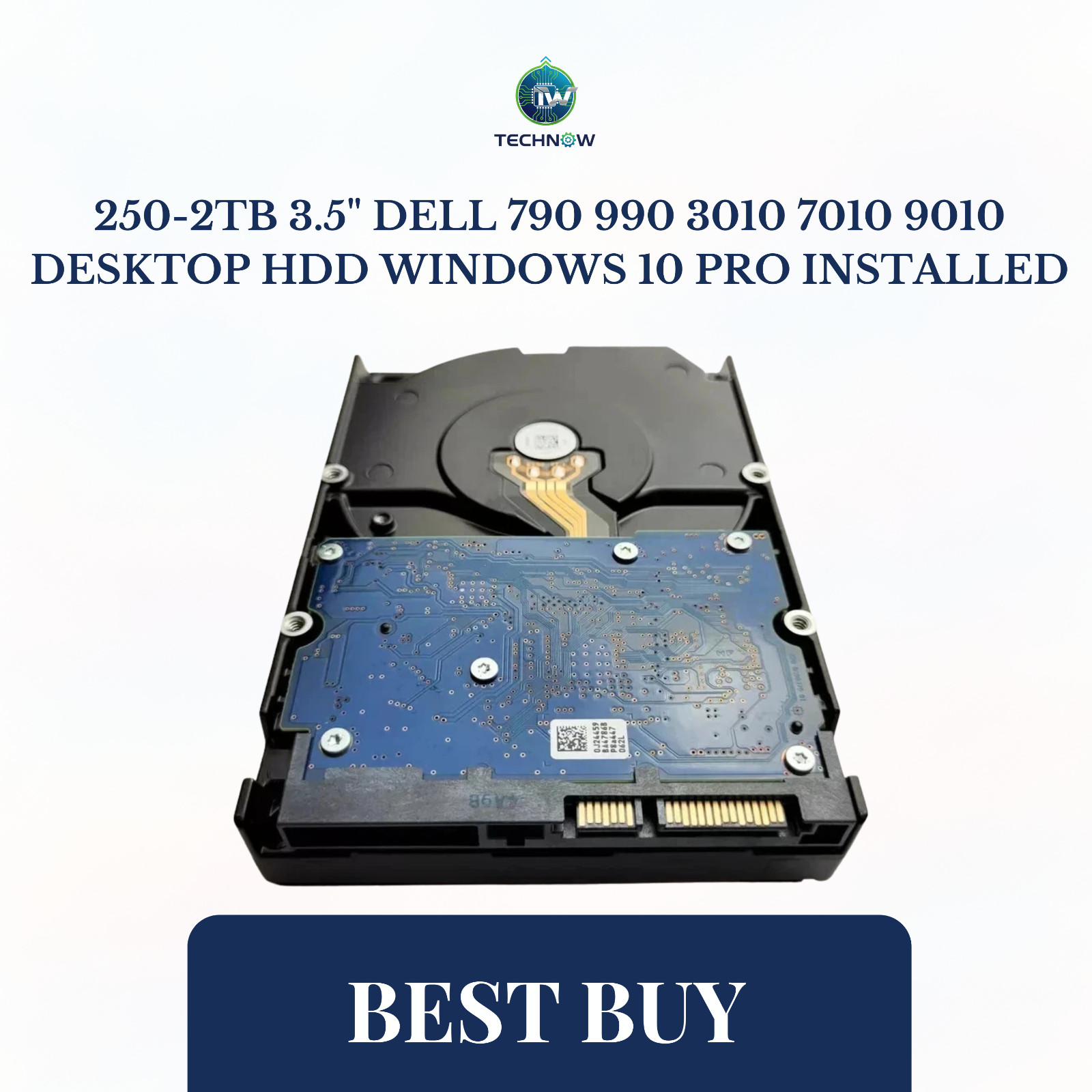 250-2TB 3.5" Dell 790 990 3010 7010 9010 Desktop HDD Windows 10 PRO installed