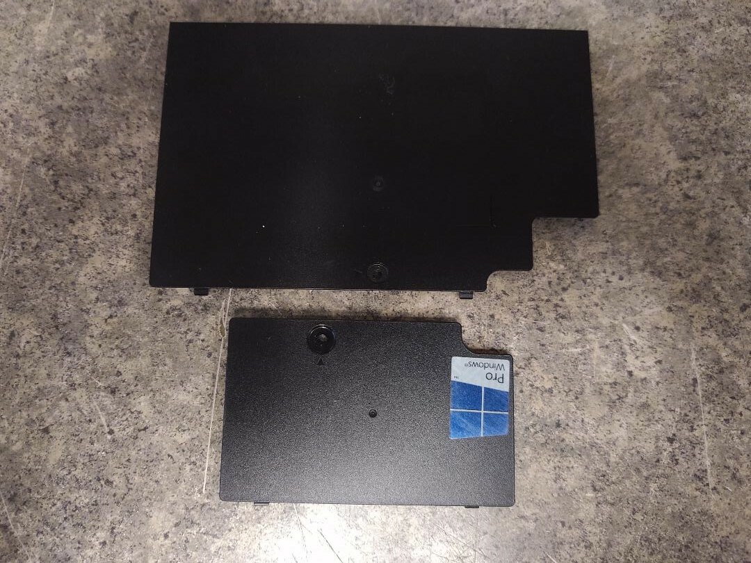 Fujitsu T726 Laptop/Tablet Bottom Hard Drive and Ram Covers Good shape