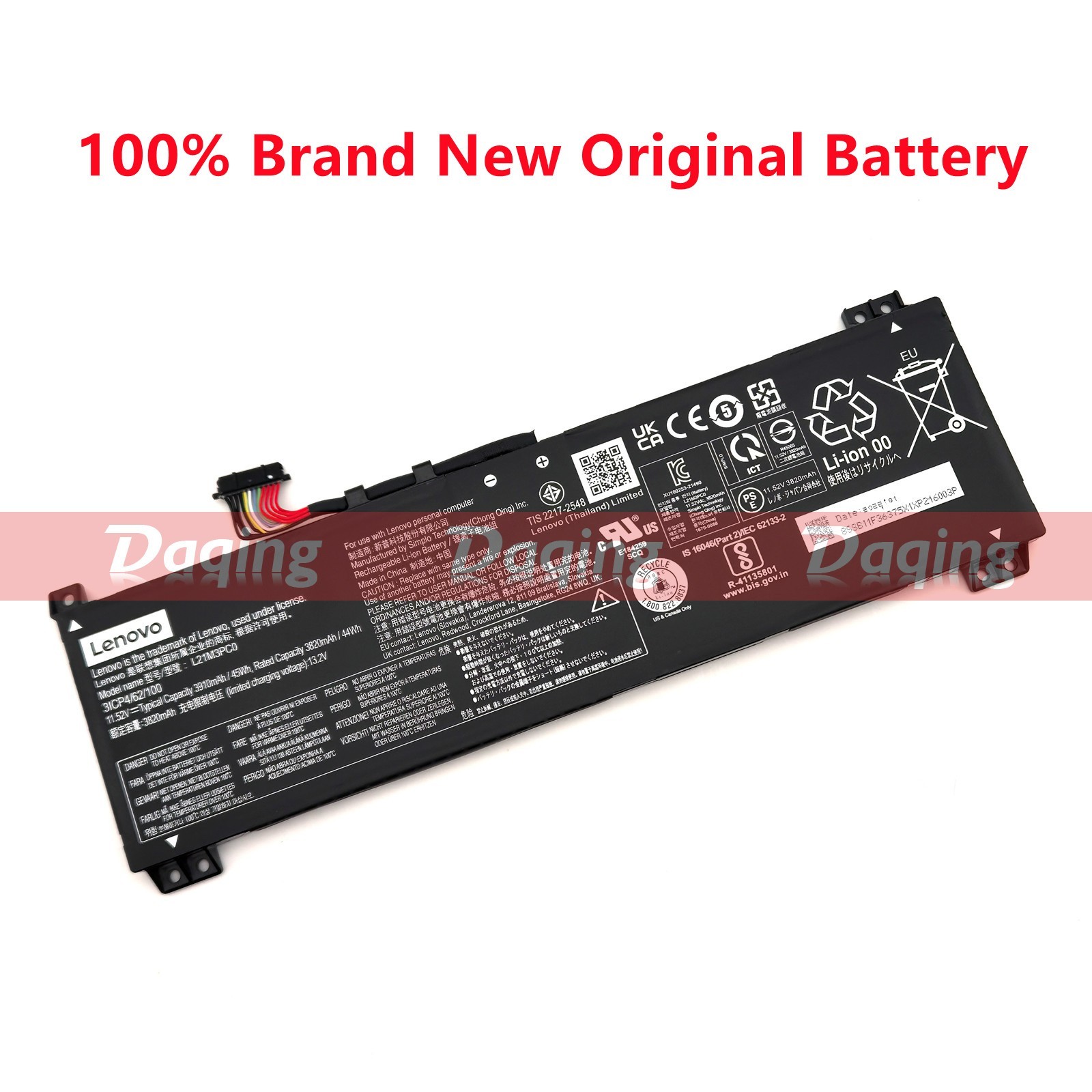 New Original L21L3PC0 Battery for Lenovo IdeaPad Gaming 3 15IAH7 8SSB11F36369