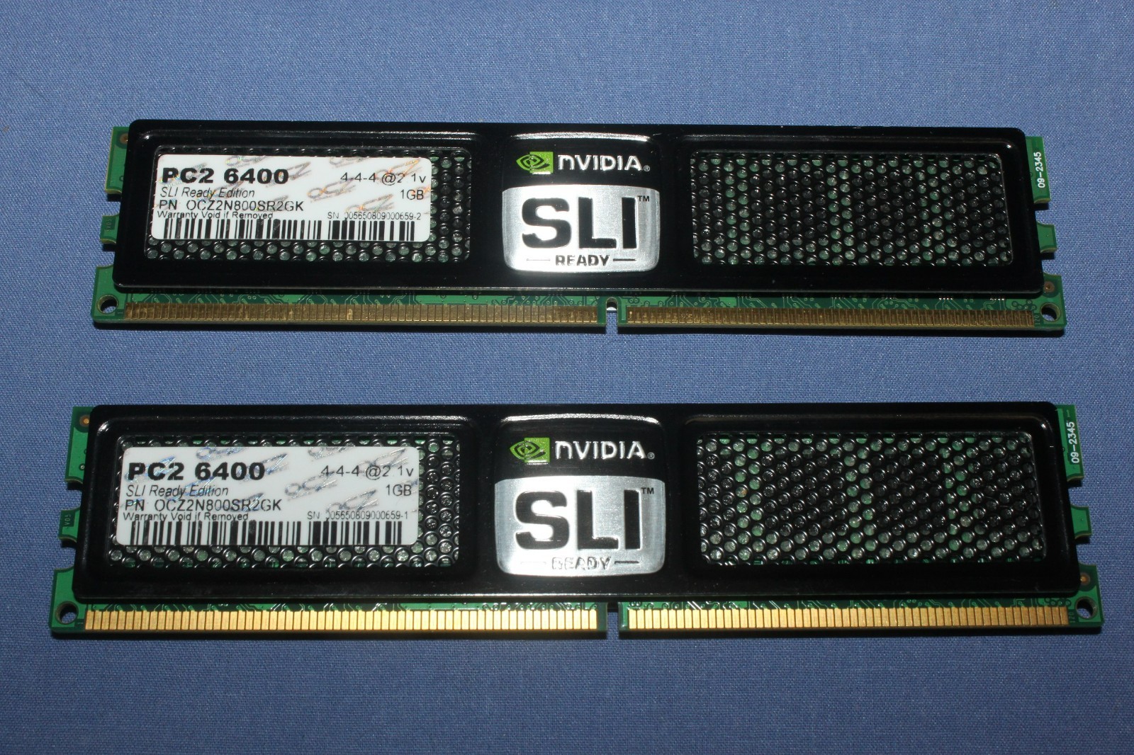NVIDIA SLI Ready Edition PC2 6400 2 x 1GB RAM OCZ2N800SR2GK