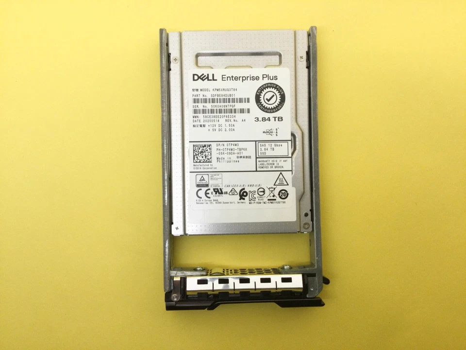 New TP4W3 0TP4W3 DELL Compellent 3.84TB SAS 12Gbps Read Intensive 2.5'' SSD