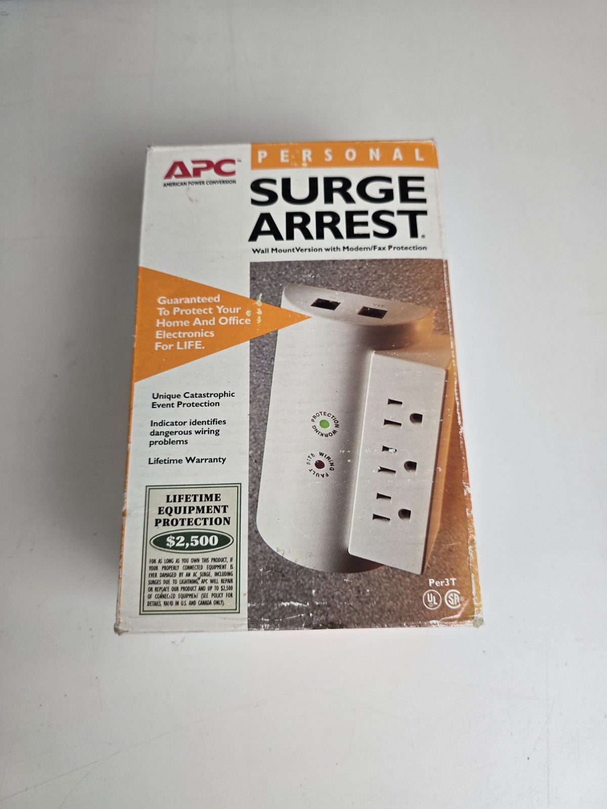 APC Surge Arrest NET3 Wall Mount Version - Protect Your Electronics- NIB