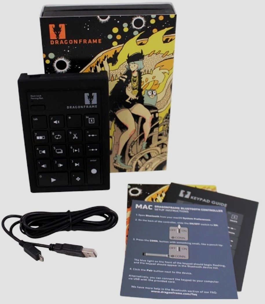 Dragonframe Keypad Controller & USB Cable (Only) Model DFB-02