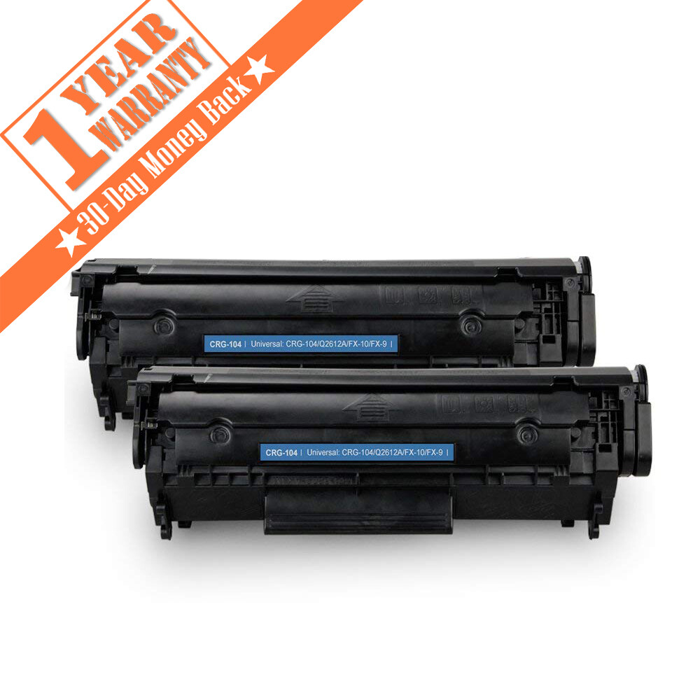 2PK 104 Toner Cartridge for Canon ImageClass MF4150 MF4350d MF4370dn D420 D480