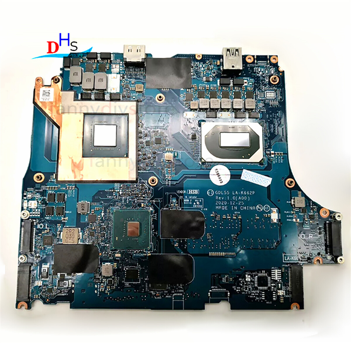 0983D5 For Dell G15 5510 i5-10200H GTX1650 4GB Laptop Motherboard LA-K662p 983D5