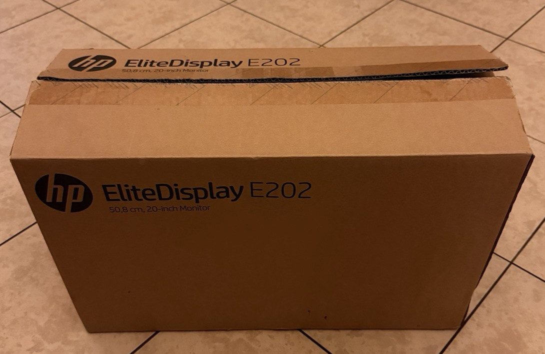 Brand New HP EliteDisplay E202 20 inch IPS LCD monitor 1600X900 20" M1F41AA