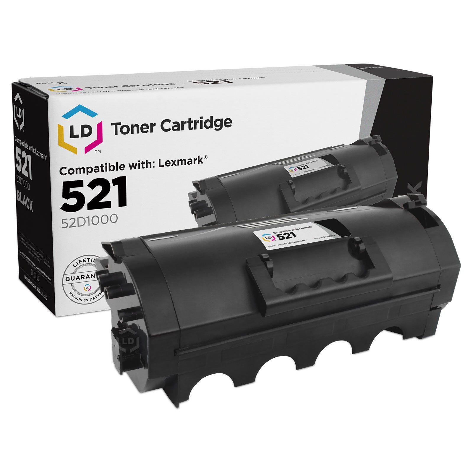 LD 52D1000 521 Black Laser Toner Cartridge for Lexmark Printer