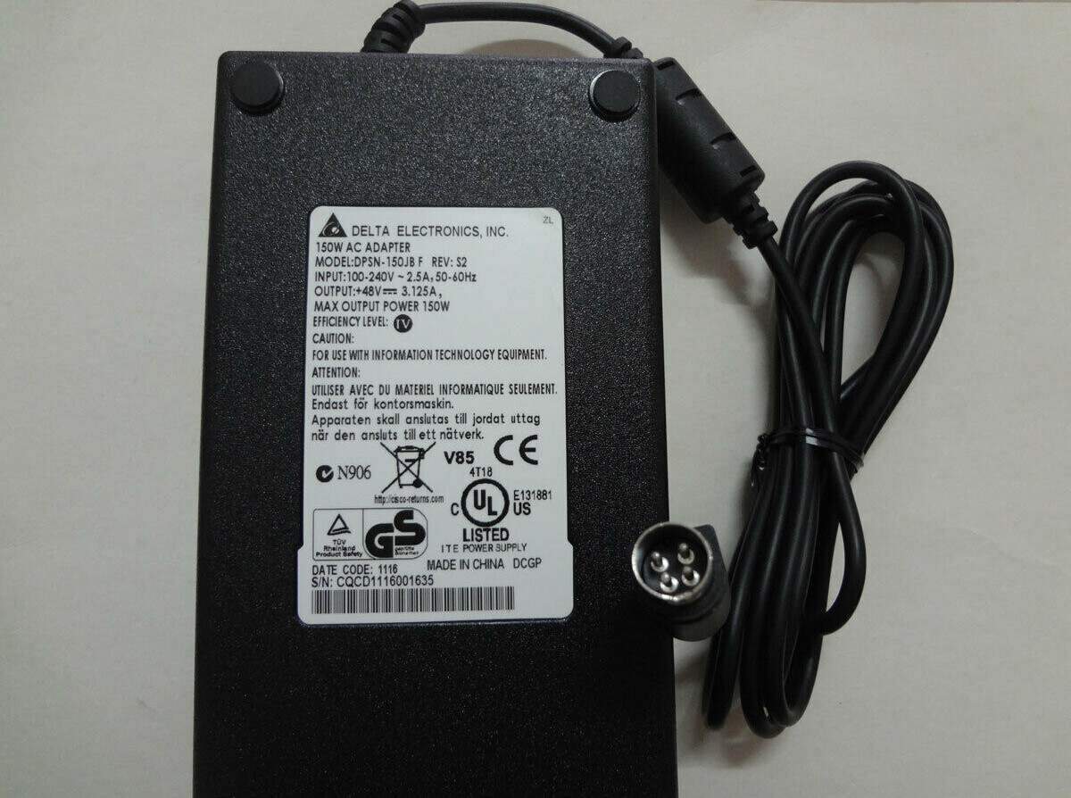 NEW @Genuine 48V 3.125A Delta Electronics.INC 150W AC Charger DPSN150JBD OEM